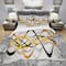 Designart 'Gold and Silver Helix' Modern & Contemporary Bedding Set - Duvet Cover & Shams